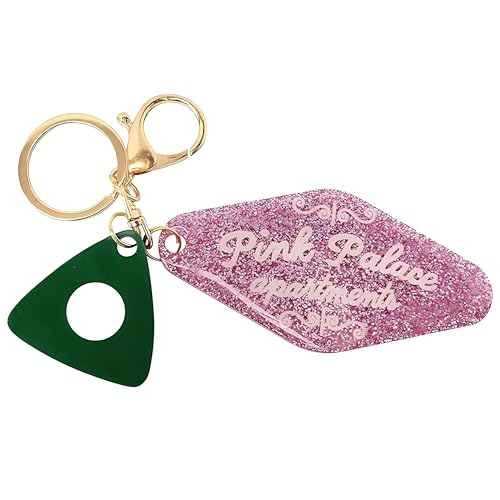 ASVP Shop Pink Palace Apartments Handmade Resin Keychain - Image 1