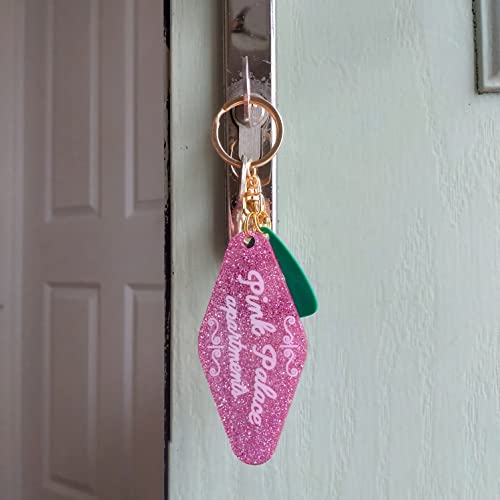 ASVP Shop Pink Palace Apartments Handmade Resin Keychain - Image 5