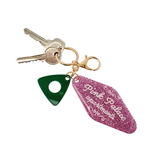 ASVP Shop Pink Palace Apartments Handmade Resin Keychain - Image 3