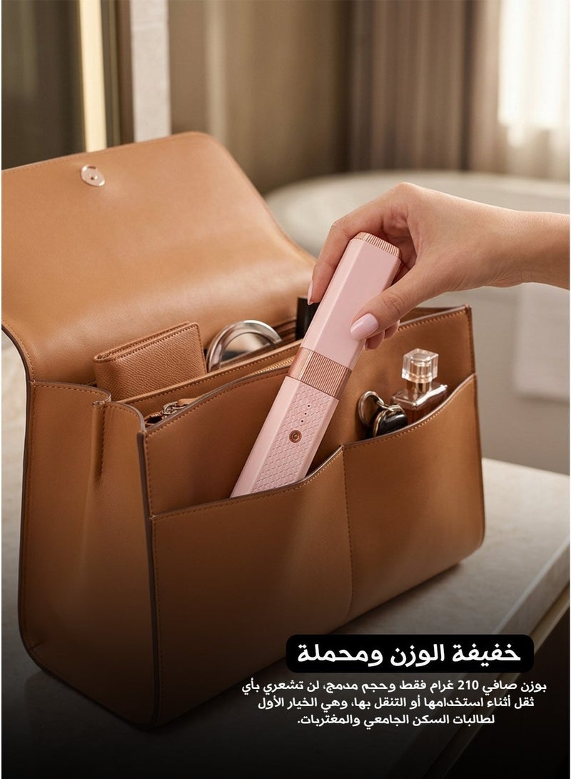 Mini USB Wireless Hair Straightener & Curler – Portable Dual-Use Styling Tool for Bangs and Hair - Image 3
