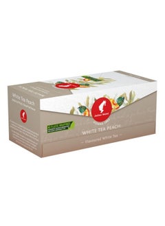 JULIUS MEINL Julius Meinl White Tea Peach Tea, Single-use Bio-degradable Bags, 25 pieces in 1 Box  - Image 1