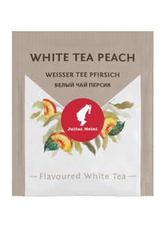 JULIUS MEINL Julius Meinl White Tea Peach Tea, Single-use Bio-degradable Bags, 25 pieces in 1 Box  - Image 3