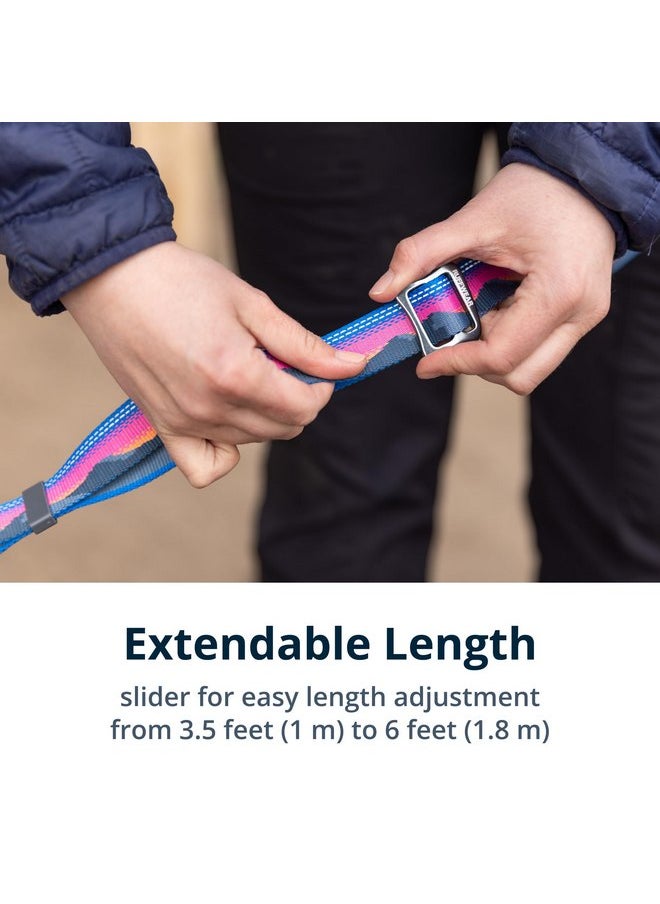 RUFFWEAR - Ruffwear, Crag Ex Leash, Extendable Dog Leash, Hand-Held or Waist-Worn Reflective Lead, Midnight Wave - Image 1