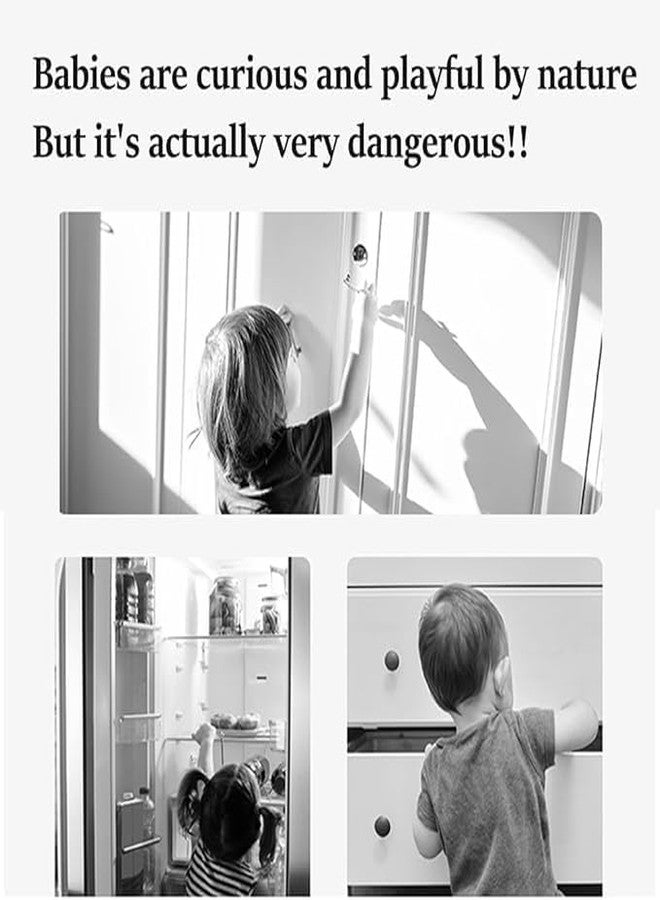 KIMEE Child Safety Lock for Suitable for Refrigerator, Freezer and Cupboard Doors Lock Fridge Toddler Kids Guard Baby Safety Lock - Image 5