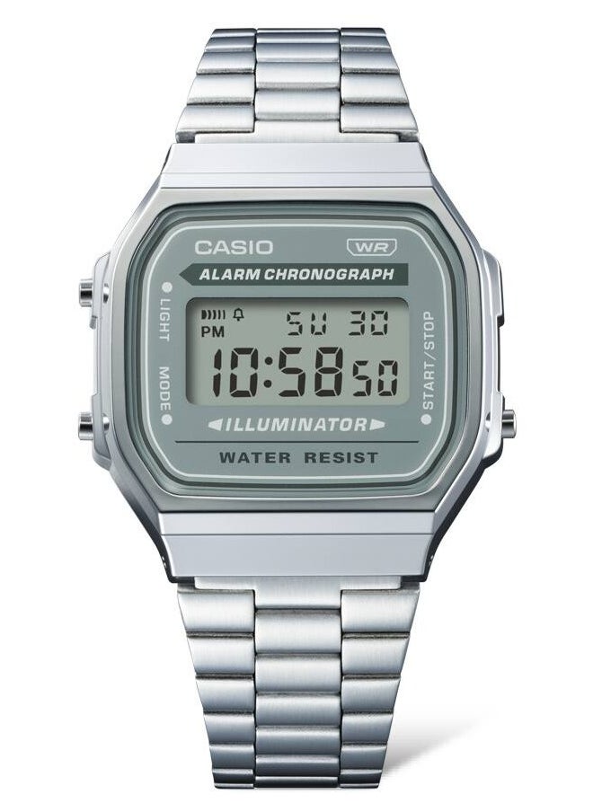 CASIO - Vintage Digital Stainless Steel Watch A168WA-3AY - Image 1