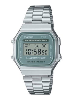 Vintage Digital Stainless Steel Watch A168WA-3AY
