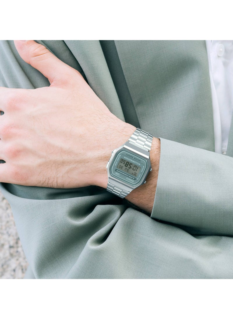 CASIO - Vintage Digital Stainless Steel Watch A168WA-3AY - Image 1