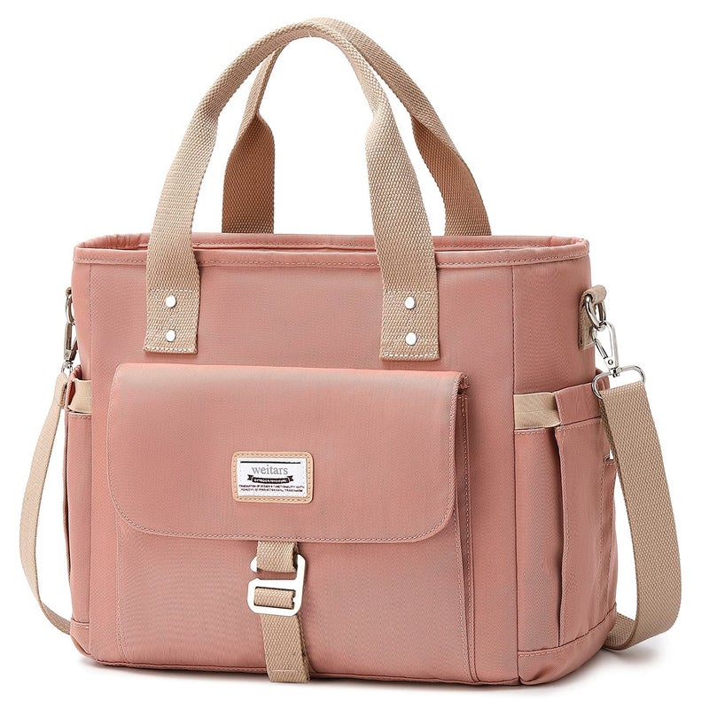 Weitars Lunch Bag for Women WorkInsulated Lunch Box Extra Large Lunch Tote BagWideOpen Tote Cooler Bag With Removable Shoulder Strap with Side PocketLunchbag For Picnic Hiking Beach