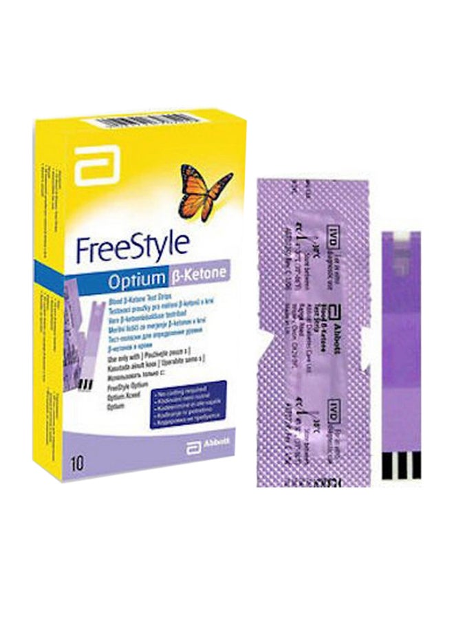 فري ستايل شرائط أوبتيوم لاختبار مستوى الكيتونات  في الدم - Image 2