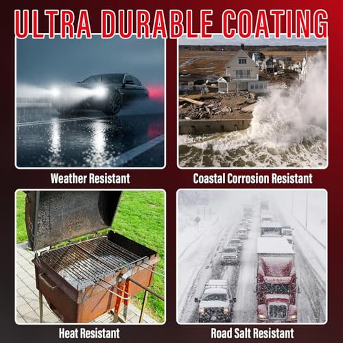 Smaphy 2-in-1 Rust Conveter Automotive & Metal Primer, 35 oz Matte Black Rust Conversion Paint for Rusty Metal, Trailer, Chassis, Ultra Protective Rust Neutralizer with Maximum Long-Term Protection, Permanently Stops Rust & Corrosion - Image 5