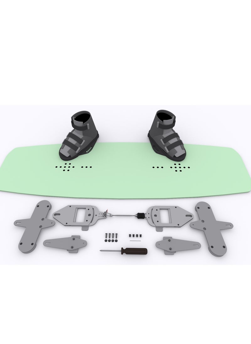 Generic Safe Wake, Mechanical Protection and Foot Release System for Wakeboarding, Universal Wakeboard Safety Device, Knee, Neck Ankle Protection  - Image 3