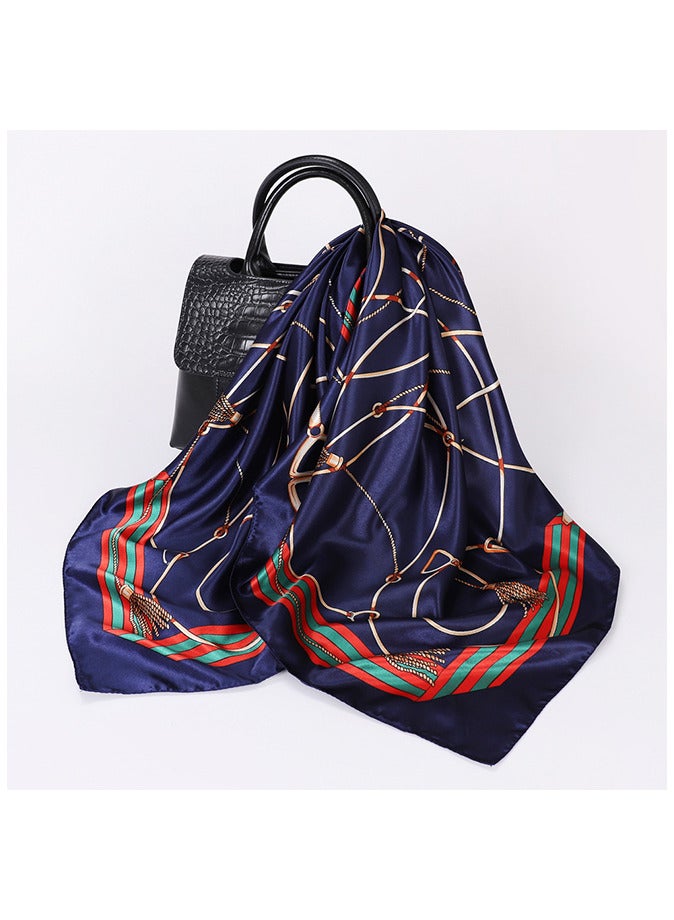 2 Pcs Satin Large Square Head Scarf - Image 4