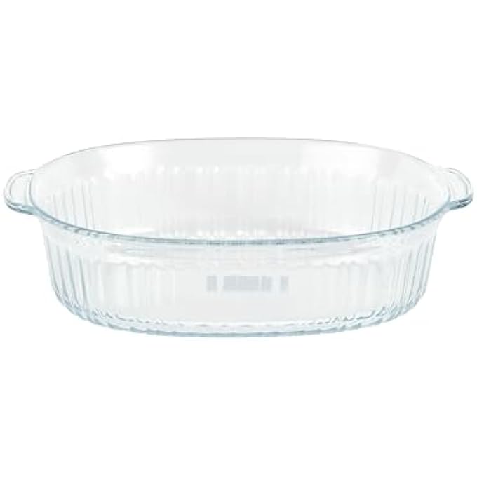 rayihni Dc3311 Oval Glass Baking Casserole With Lid 1800 Ml Capacity Clear - Image 3