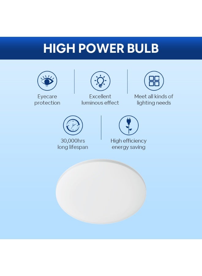 Energetic LED Ceiling Light MXL1115 24W CCT(3000K/4000K/6500K Switchable) Eye-caring for Bedroom/ Living Room - Image 3