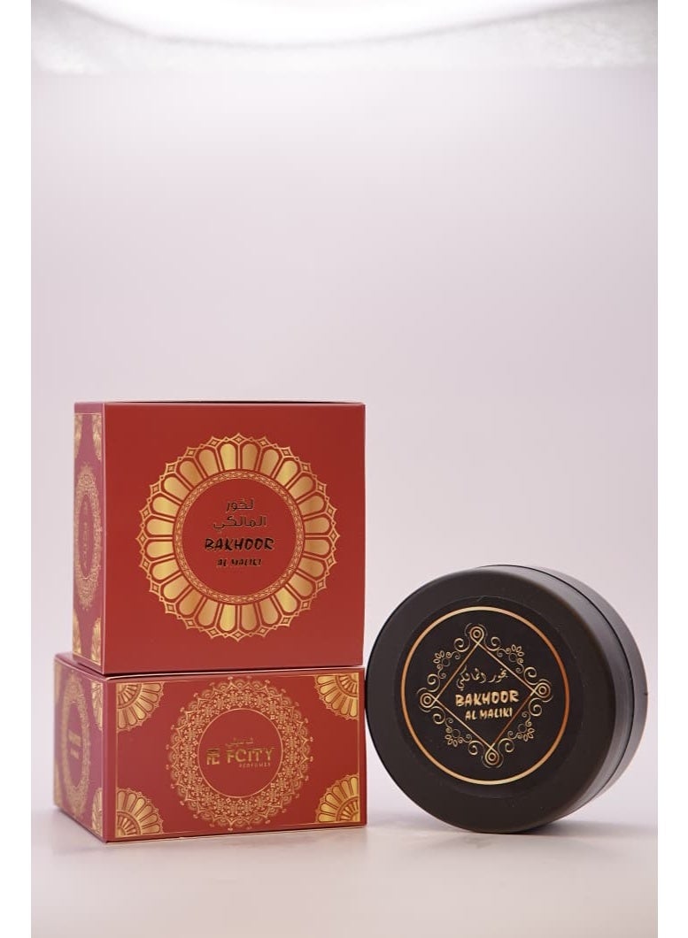 PERFUME FCITY بخور المالكي – بخور العود الخشبي الحلو – عطر منزلي عربي فاخر – يدوم طويلاً – 60 جم