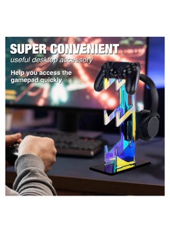 KASTWAVE حامل وحدة تحكم عالمي ثلاثي الطبقات وحامل سماعة رأس لجهاز PS5 وXbox ONE وSTEAM، حامل وحدة تحكم ملحقات الألعاب، قم ببناء حصون لعبتك  - Image 3