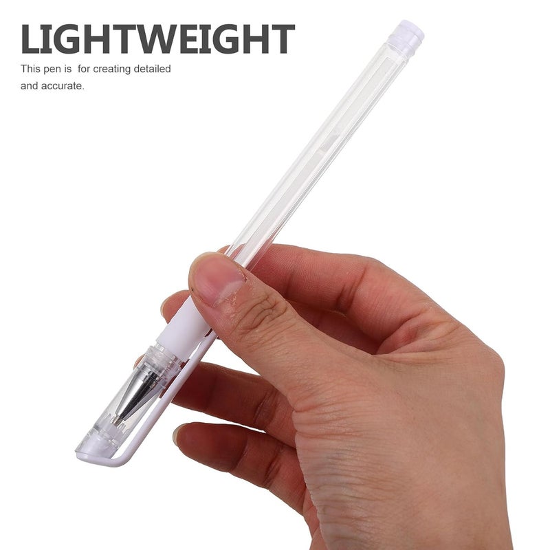 LIFKOME 3Pcs Waterproof Microblading Eyebrow Positioning Pens White Oil-Based Tattoo Marker Set for Professional Brow Mapping and Makeup - Image 4