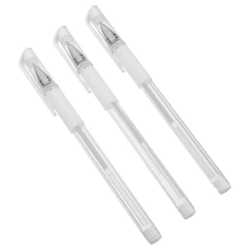 LIFKOME 3Pcs Waterproof Microblading Eyebrow Positioning Pens White Oil-Based Tattoo Marker Set for Professional Brow Mapping and Makeup - Image 1