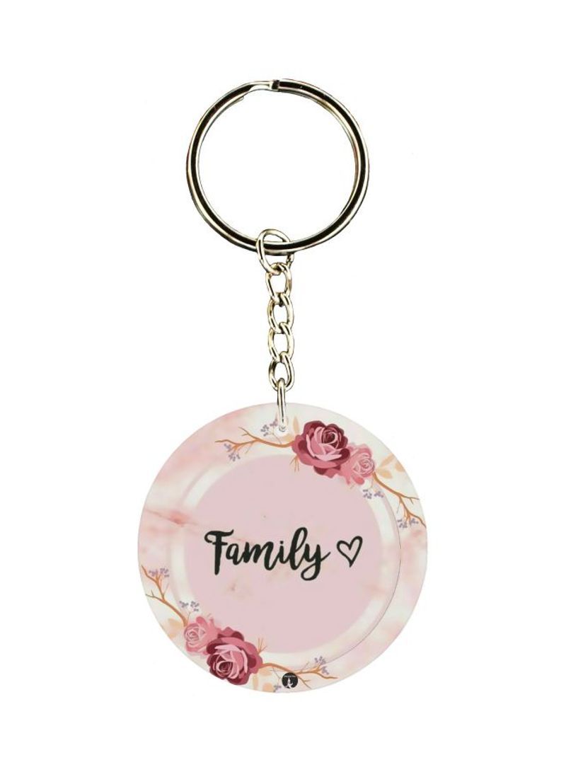 Family Love Printed Keychain