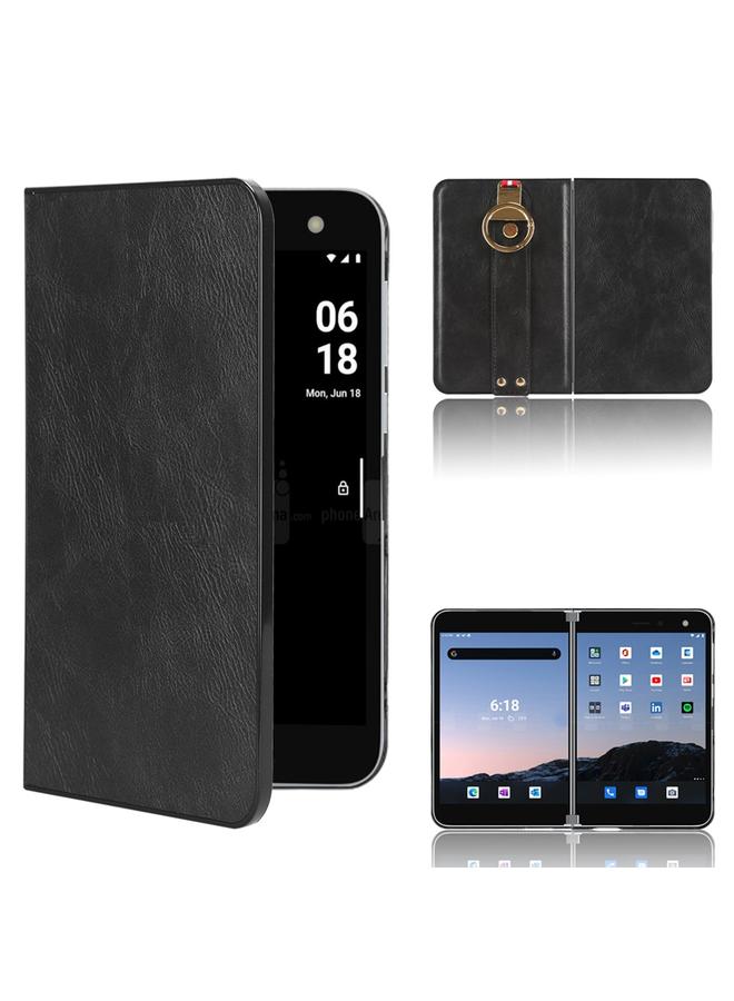 S-TOP Case For Microsoft Surface Duo Wristband Leather Back Phone Case - Image 1