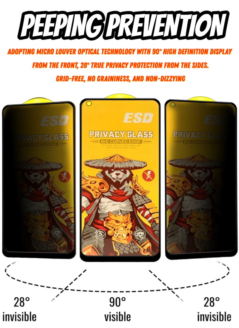 ESD 2 Pieces Tempered Dustproof Privacy Glass Screen Protector Compatible For Samsung Galaxy A11 - Image 2