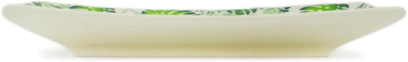 Polmedia Polish Pottery Authentic Polish Pottery Sushi Tray in Monstera Deliciosa Design Handmade in Bolesawiec Poland  Certificate of Authenticity  - Image 3
