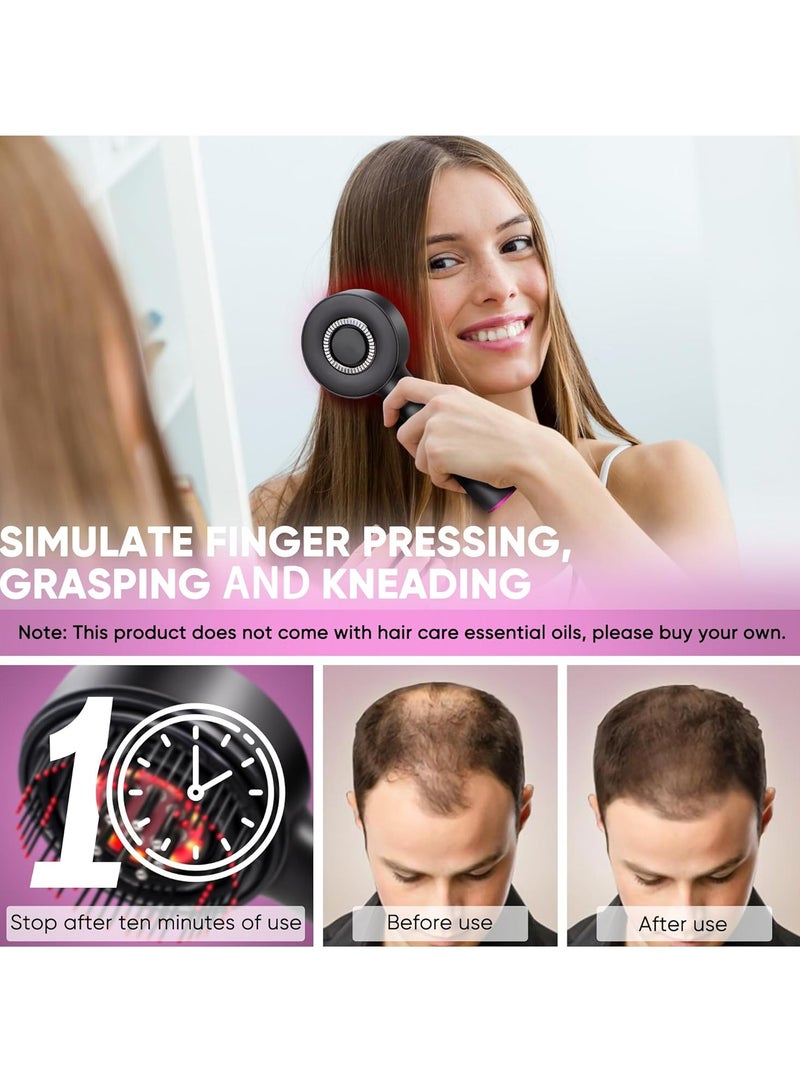 Bosidin Hair Brush Scalp Oil Applicator Rechargeable Vibration Massage and Comb Follicle Massager for Hair Growth and Anti-Hair Loss  - Image 5