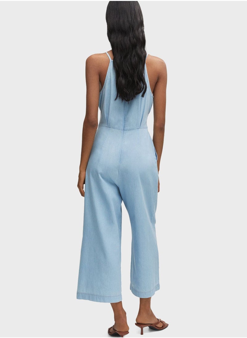 MANGO - Strappy Tie Detail Jumpsuit - Image 1