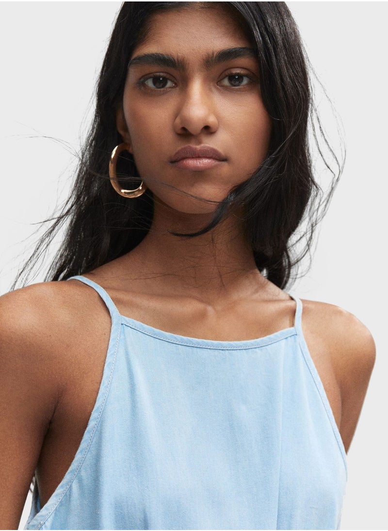 MANGO - Strappy Tie Detail Jumpsuit - Image 1