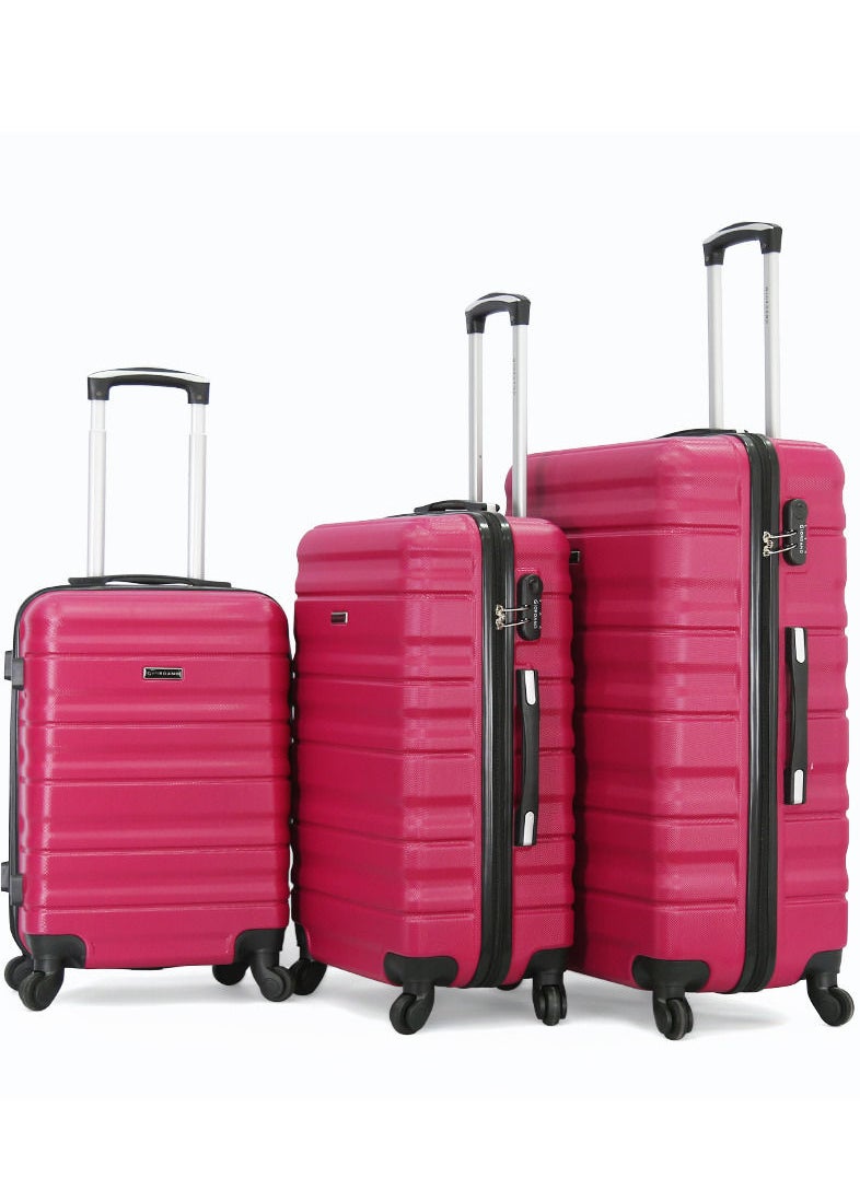 GIORDANO 3 Piece Hard Trolley Luggage Set 