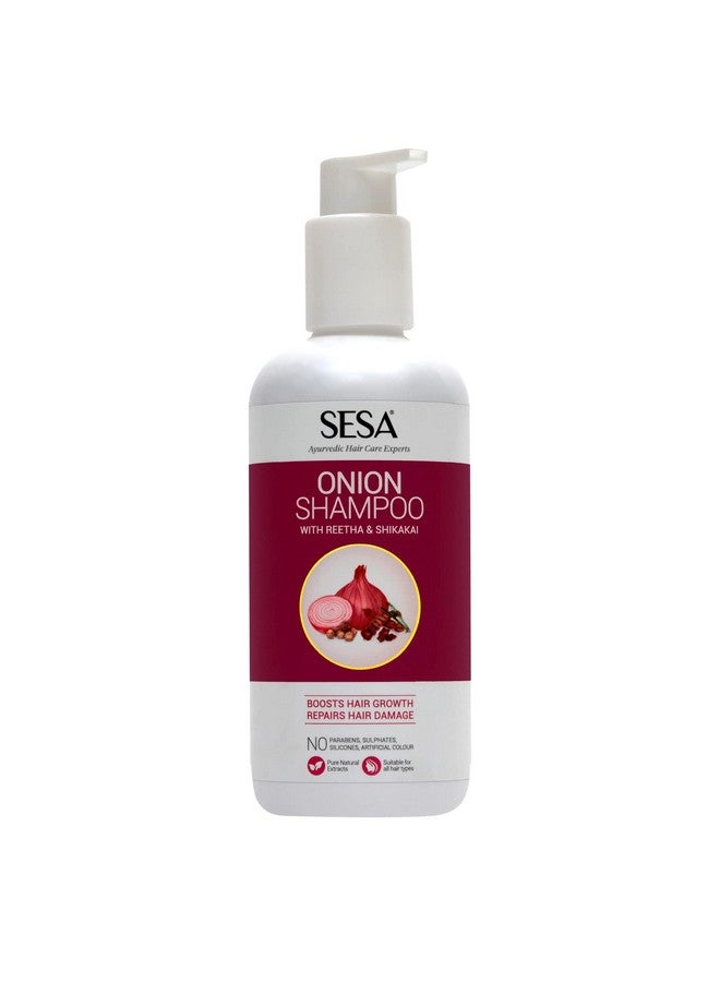 Sesa Onion Shampoo With Reetha & Shikakai | Hair Growth,Hair Damage,Hair Strengthening & Hairfall Control | No Sulphates,Parabens,Silicones & Artificial Color | 300 Ml - Image 1