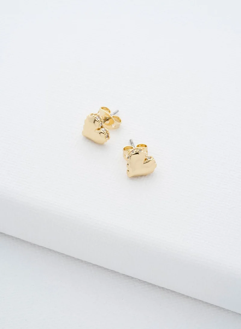 Ted Baker Sersy Crystal  Heart Stud Earrings