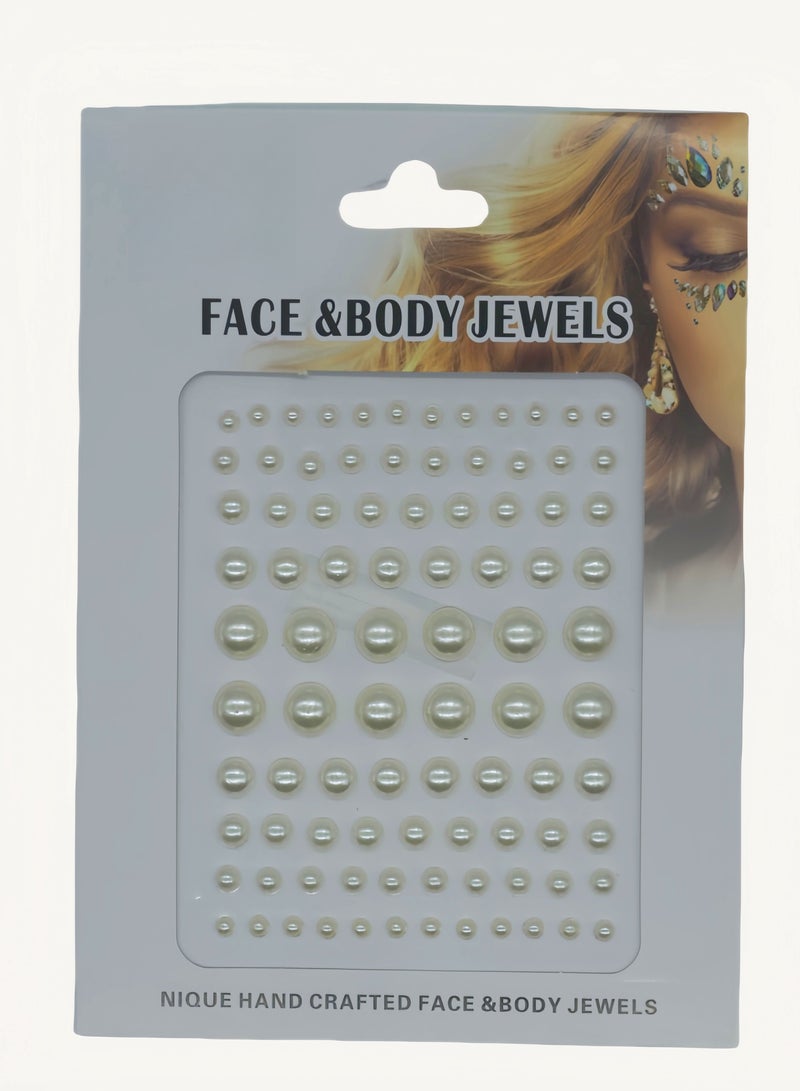 White round crystal diamond stickers face decoration stickers 3D stickers children's DIY decorations self-adhesive jewelry stickers colored diamond stickers - Image 1