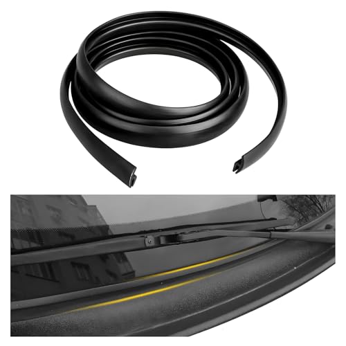 Sylvil Front Windshield Seal Strip, 6.5 Ft Car Windshield Moulding Trim, Waterproof & Cuttable Window Door Seal Stripping, Universal Car Accessories for Most Cars Trucks SUVs (0.98×0.39 inhces) - Image 1