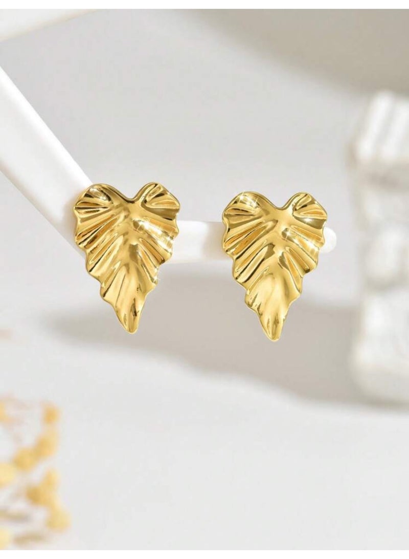 Dangle Charms Elegant & Trendy Gold Plated Earrings For Women - Image 4