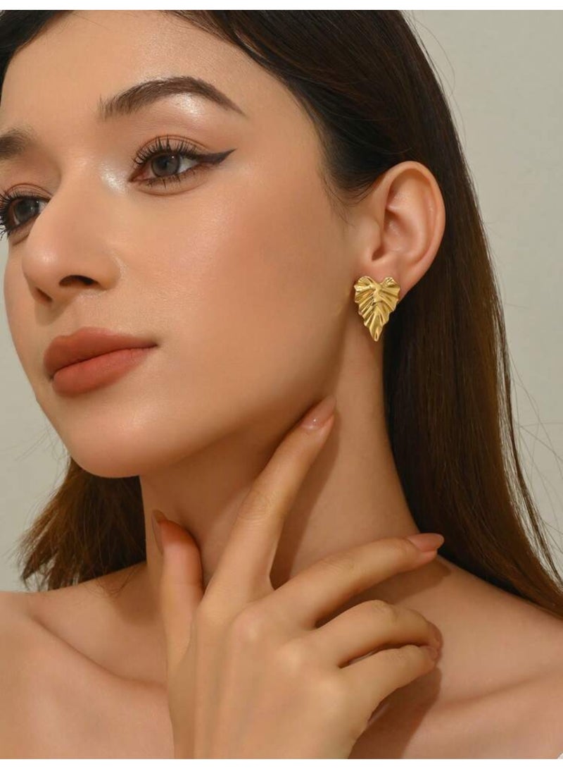 Dangle Charms Elegant & Trendy Gold Plated Earrings For Women - Image 3