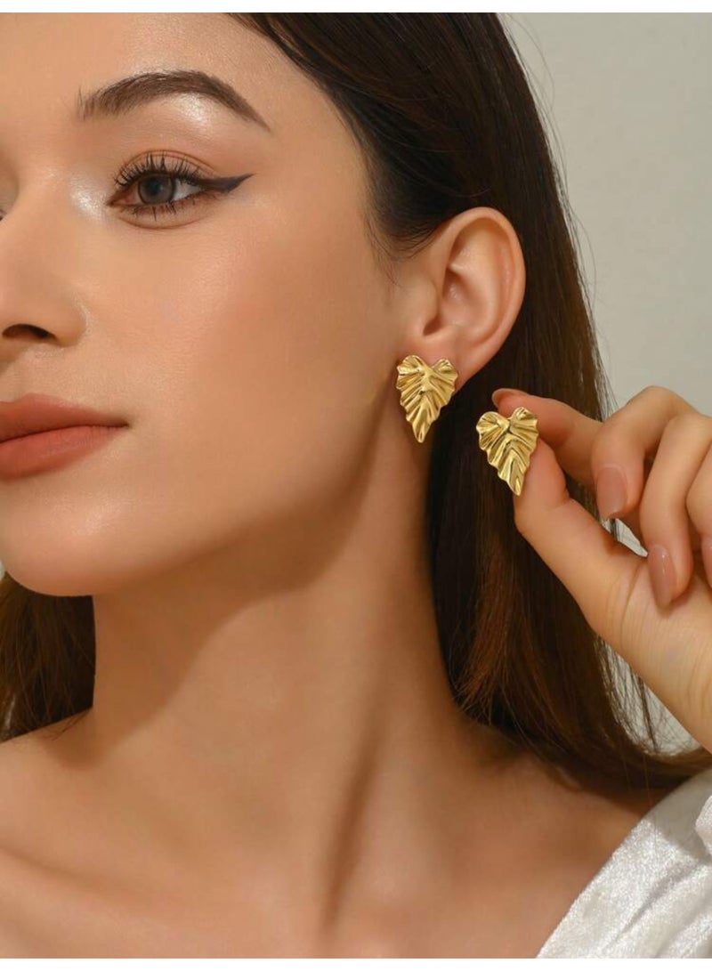 Dangle Charms Elegant & Trendy Gold Plated Earrings For Women - Image 1