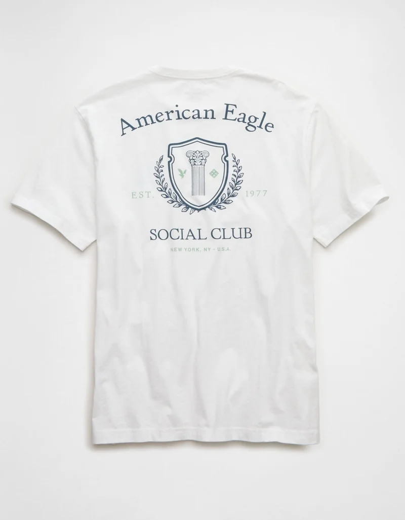 American Eagle  AE Logo Graphic T-Shirt for Men | Best Price UAE