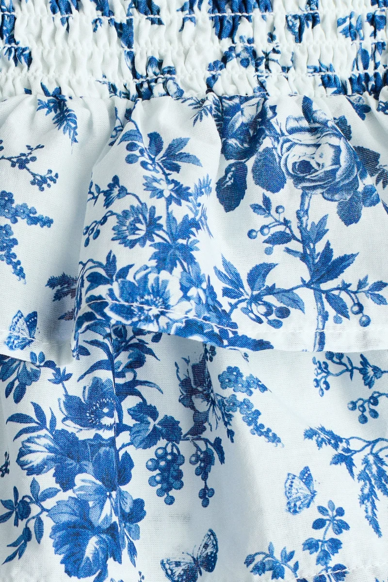 H&M Tiered cotton skirt
