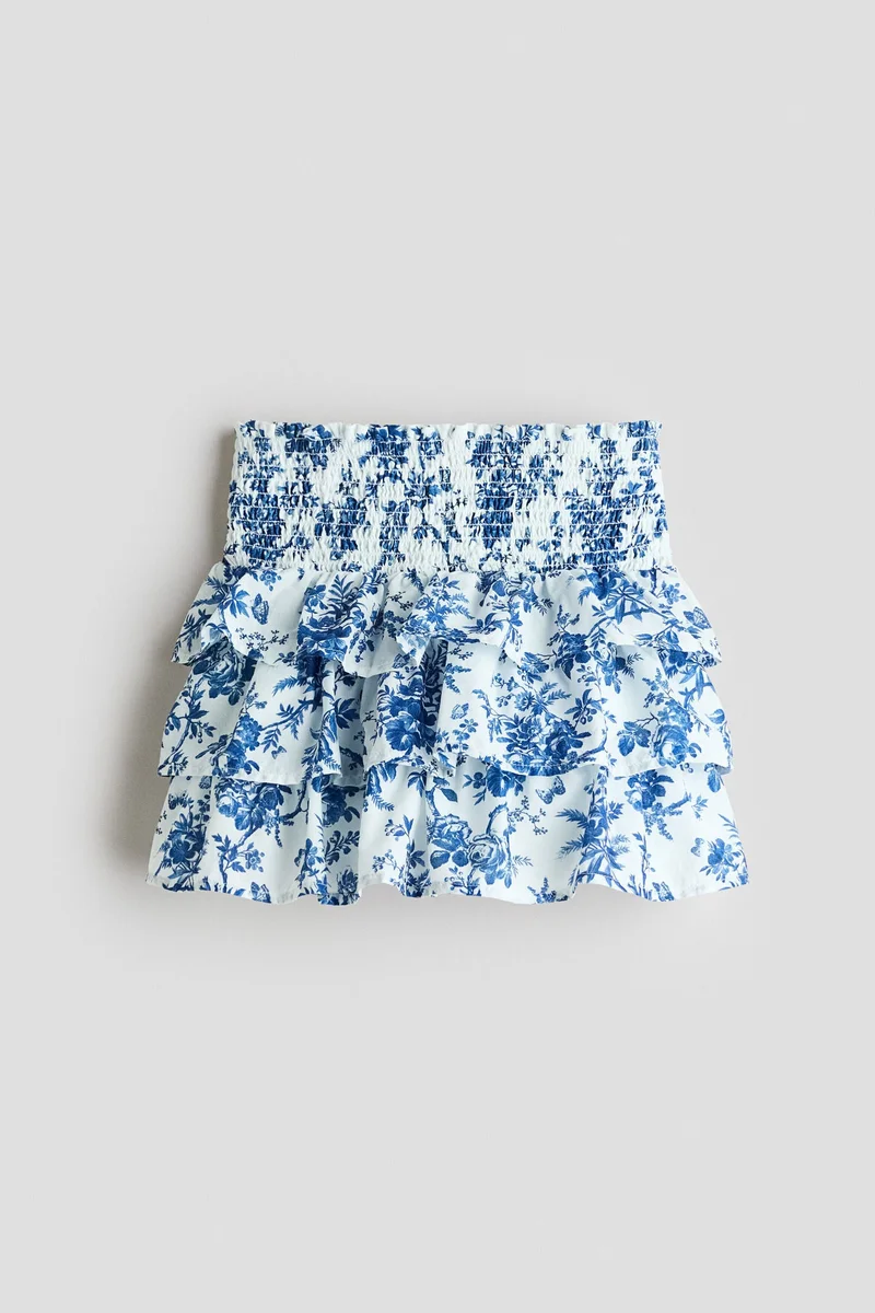H&M Tiered cotton skirt