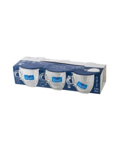Elegant A set of 12 clear glass cups for coffee and espresso, capacity 75 mm  - Image 3
