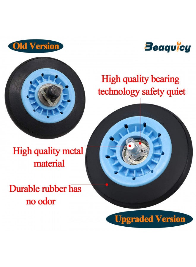 Beaquicy ( ) DC97-16782A Dryer Drum Roller with Update Bearings by Beaquicy - DC97-16782E Replacement for Samsung Dryer-Replaces DC97-07523A PS4221885 AP5325135 - Pack of 4  - Image 1