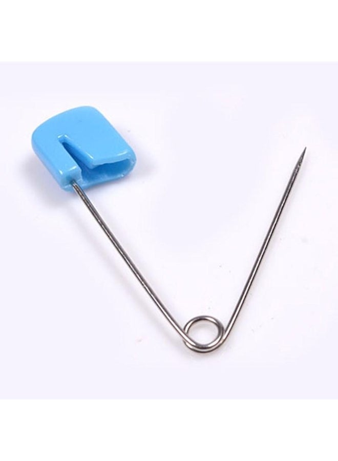 Generic 20pcs Plastic Head Safety Pins Infant Kids Cloth Nappy Locking Buckles Baby Care Shower Diaper clips candy color Brooch Holder  - Image 5
