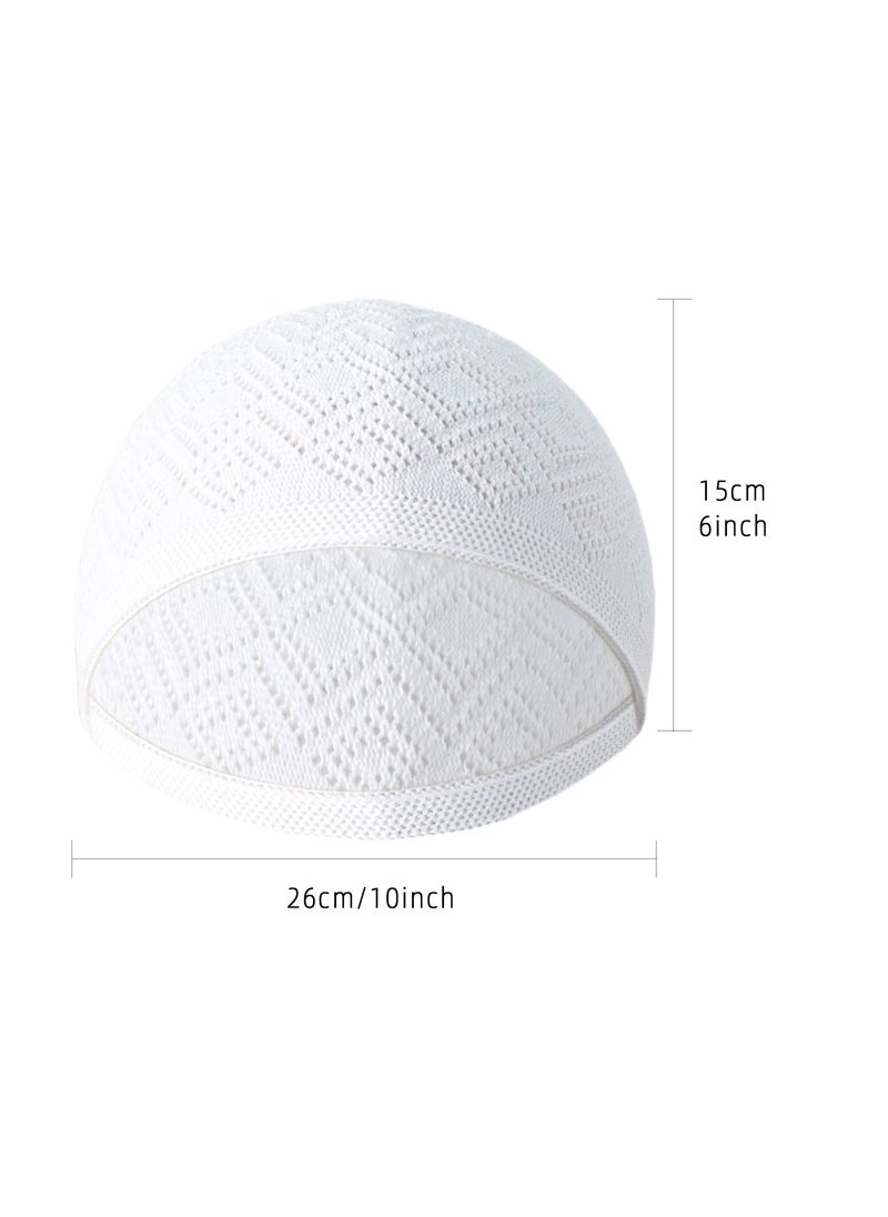 Generic - Knit Cap Breathable Hollow Wig Beanie Unisex Black 20835 - Image 1