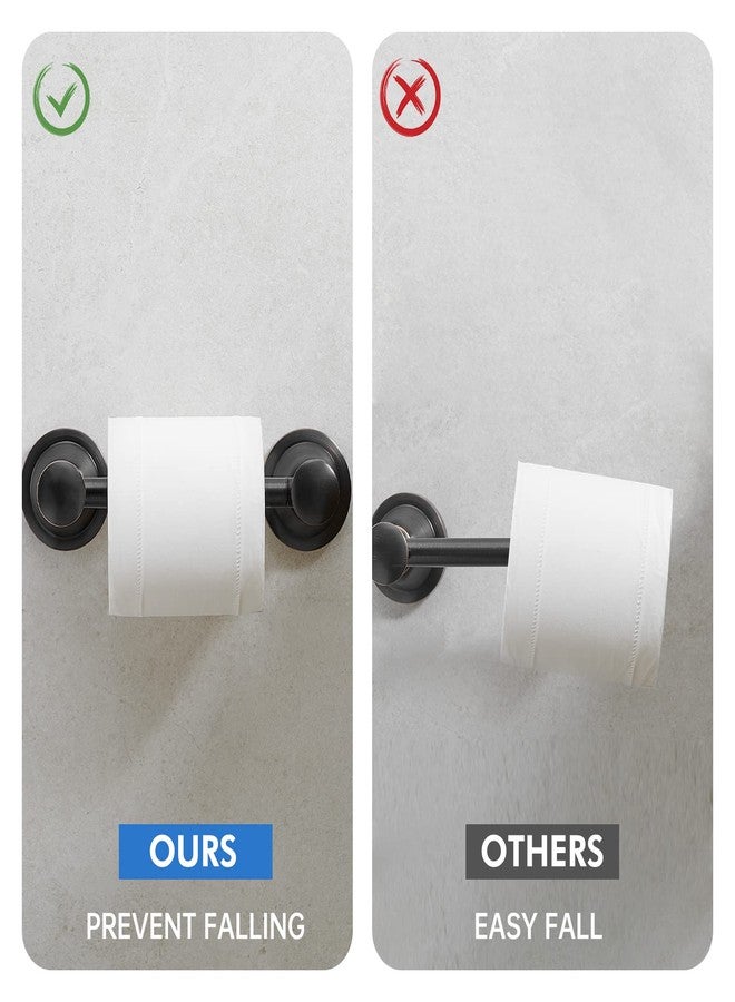 RUMOSE Toilet Paper Roll Holder Bathroom Flexible Pivoting Tissue Handle on Wall Mounted Oil Rubbed Bronze Rustproof Toilet Tissue Roll Holder,Stainless Steel - Image 5