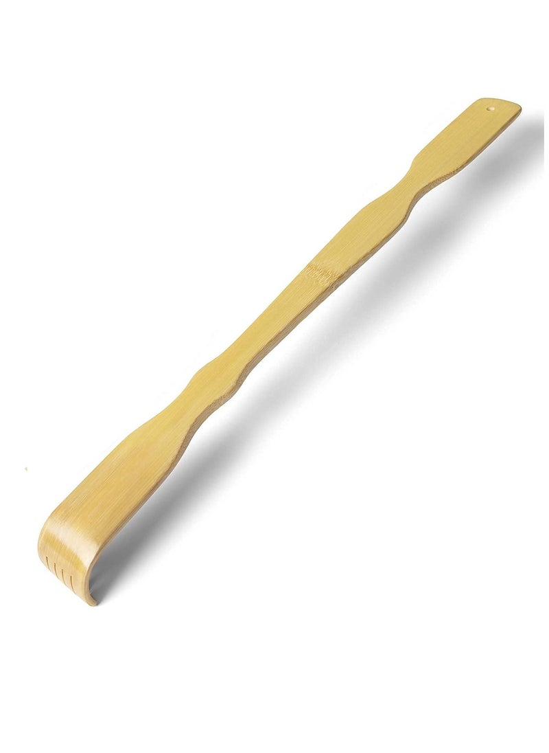 Excefore Back Scratcher, Bamboo Wood Backsplash Massager, 18.5 Inches (Approximately 47 Cm) For Self-Treatment, Practicality And Novelty Gifts For Relieving Itching (2 PCS)  - Image 2