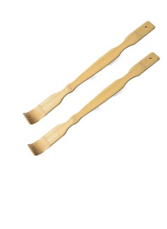 Excefore Back Scratcher, Bamboo Wood Backsplash Massager, 18.5 Inches (Approximately 47 Cm) For Self-Treatment, Practicality And Novelty Gifts For Relieving Itching (2 PCS)  - Image 1
