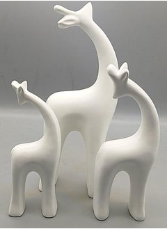 ba9ma Ba9ma, Antiques Set of 3 Giraffe-Shaped Pieces, White Decor for Bedroom, Office, and...  - Image 1