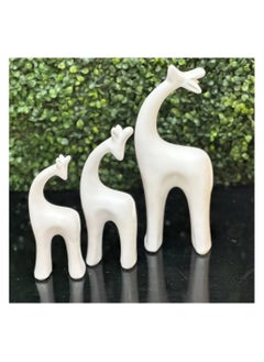 ba9ma Ba9ma, Antiques Set of 3 Giraffe-Shaped Pieces, White Decor for Bedroom, Office, and...  - Image 3