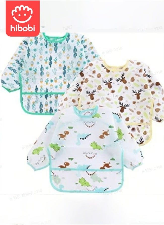 3 Pack Long Sleeve Baby Bibs, Waterproof Sleeved Bib - pzsku/Z28A607B2D97E008A0A9BZ/45/_/1716182192/24d76587-bb5b-45d7-b62d-6e57dadec9d8